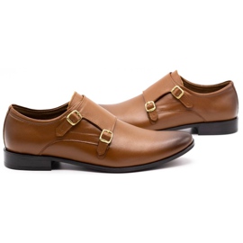 Olivier Scarpe formali in pelle Monki 287LU marrone chiaro 5
