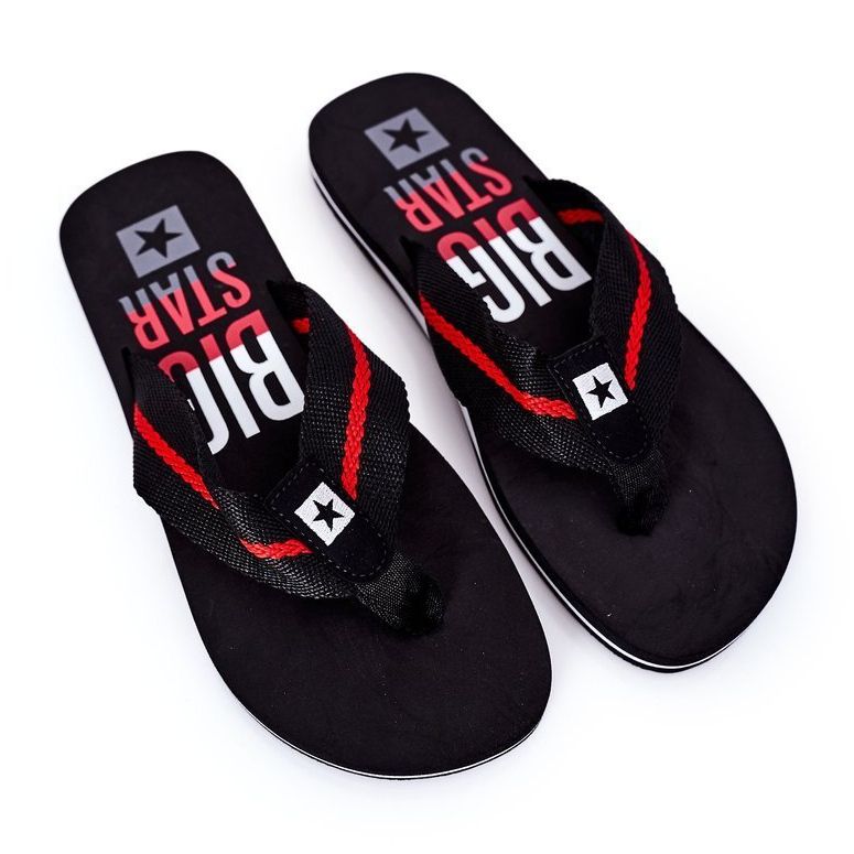 Infradito da uomo Big Star FF174479 Nero 1