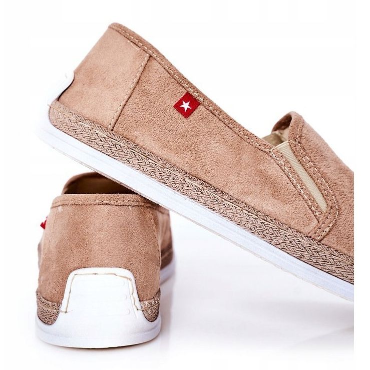 Espadrillas da uomo in camoscio Big Star HH176003 Beige 1