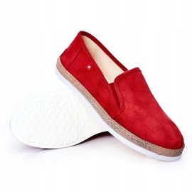 Espadrillas da uomo in pelle scamosciata Big Star HH176007 Rosse rosso 1