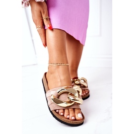 S.Barski Ciabatte In Sughero Con Catena S. Barski SB001 Beige 2