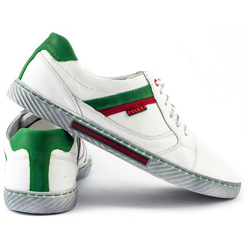 Polbut Scarpe da uomo bianche J47 bianco 3