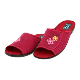 Pantofole da donna Adanex 24625 rosso 3