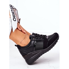 Sneakers con zeppa Vinceza 10606 Nero 1