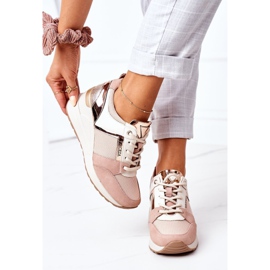 Sneakers con zeppa Vinceza 10606 Rosa 1