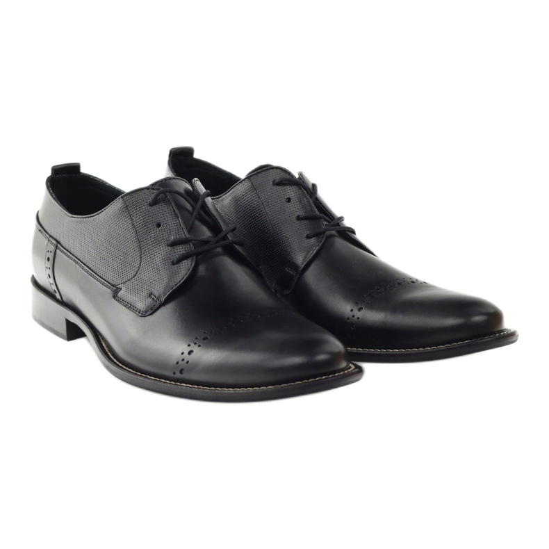 Scarpe uomo nere classiche Badura 7599 nero 4