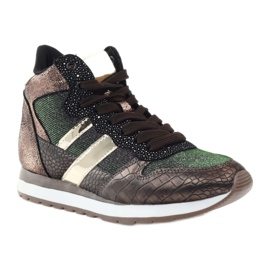 McArthur Scarpe sportive in rame metallico femminile marrone 1