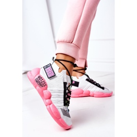 PS1 Scarpe sportive da donna Sneakers Bianco-Rosa Bubble Tea 1