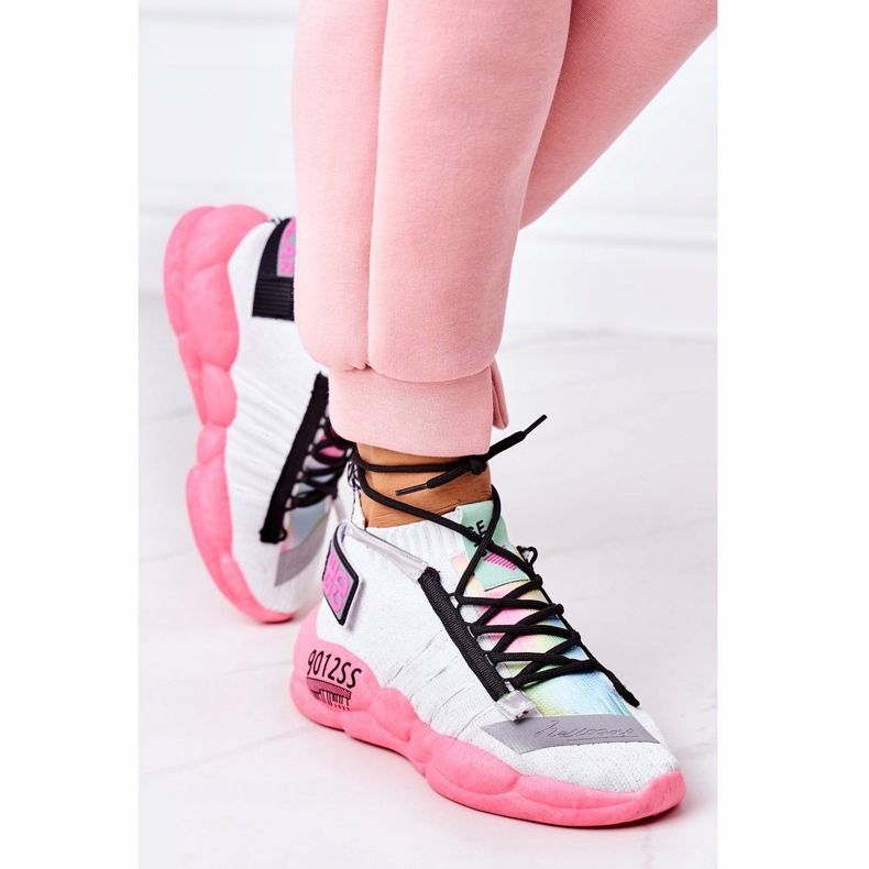 PS1 Scarpe sportive da donna Sneakers Bianco-Rosa Bubble Tea bianca 2