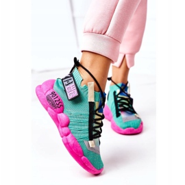 PS1 Scarpe Sportive da Donna Sneakers Verde Bubble Tea rosa 2