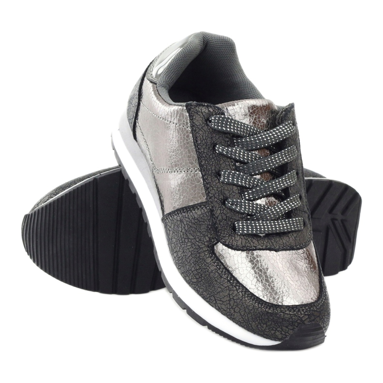 McArthur Scarpe sportive metalliche grigio-grigio da donna 3