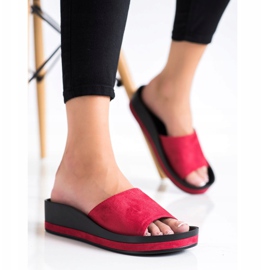 Pantofole casual VINCEZA rosso 1