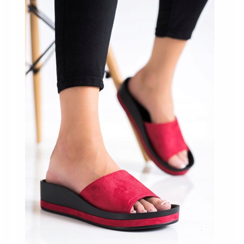 Pantofole casual VINCEZA rosso 1