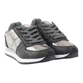 McArthur Scarpe sportive metalliche grigio-grigio da donna 4