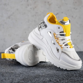 Marquiz Scarpe da ginnastica alla moda bianca 1