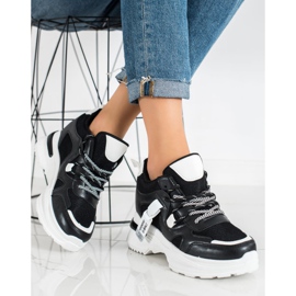 SHELOVET Scarpe da ginnastica nere alla moda nero 1