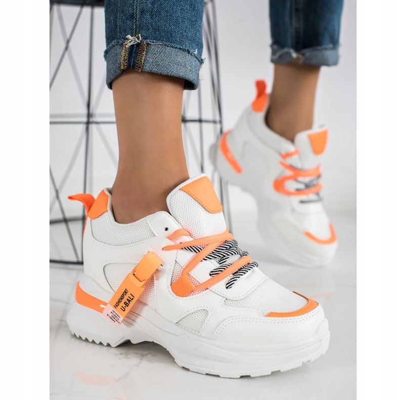 SHELOVET Sneakers bianche alla moda bianca 2