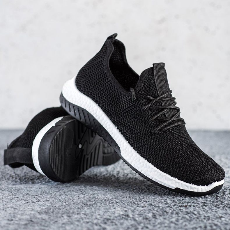 SHELOVET Scarpe sportive nere nero 1