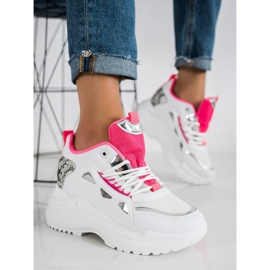 Marquiz Scarpe da ginnastica alla moda bianca 1