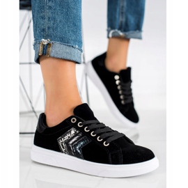 SHELOVET Sneakers in pelle scamosciata nero 2
