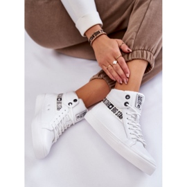 Sneakers da donna Big Star High White EE274356 bianca 2