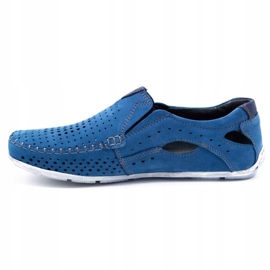 Olivier Scarpe uomo mocassini 901 summer blue 1