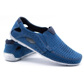 Olivier Scarpe uomo mocassini 901 summer blue 3