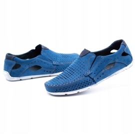 Olivier Scarpe uomo mocassini 901 summer blue 4