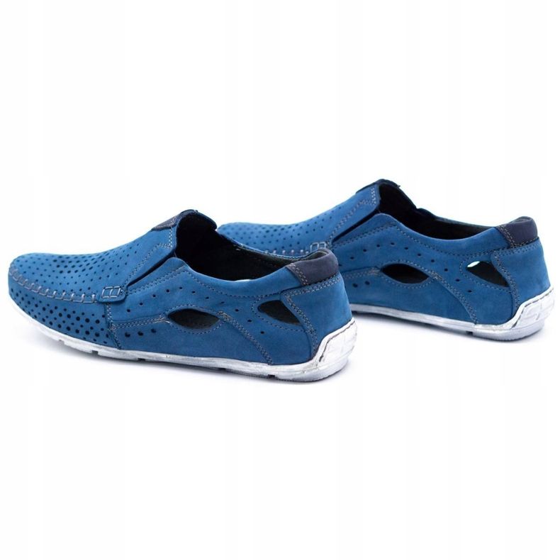 Olivier Scarpe uomo mocassini 901 summer blue 5
