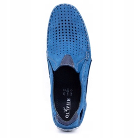 Olivier Scarpe uomo mocassini 901 summer blue 6