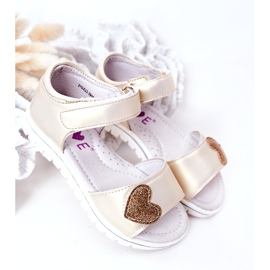 Sandali Per Bambini Con Velcro Dorato Sweetheart d'oro 3