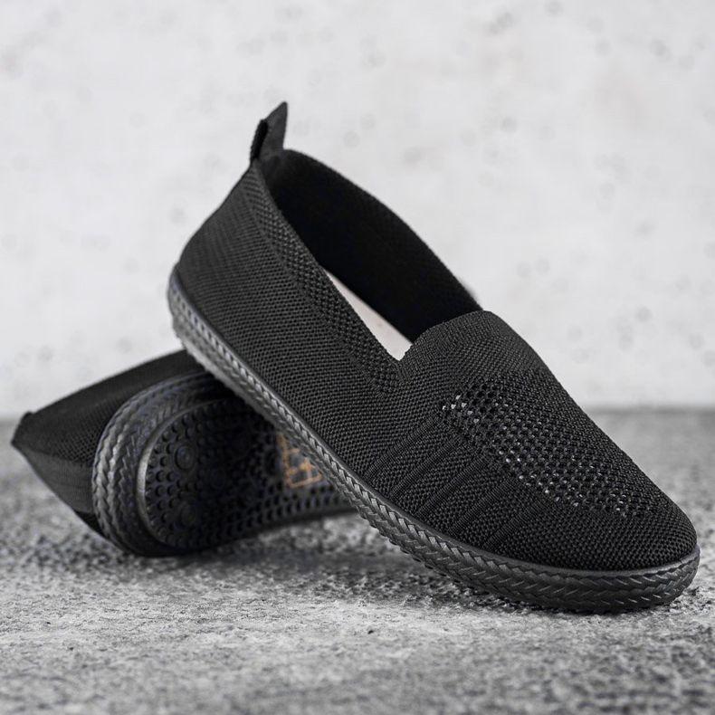 SHELOVET Slipon traforati nero 1