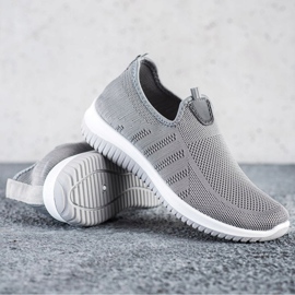 SHELOVET Scarpe sportive slip-on grigio 1