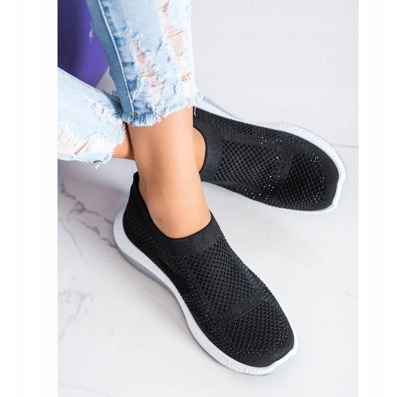 SHELOVET Scarpe da ginnastica senza lacci nero 1