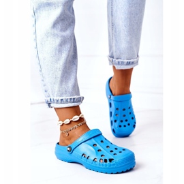 Flameshoes Pantofole Donna Blue Light Crocs Eva 1