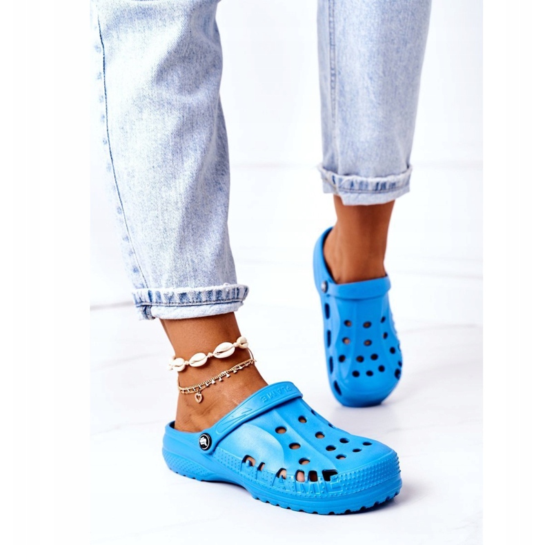 Flameshoes Pantofole Donna Blue Light Crocs Eva 1