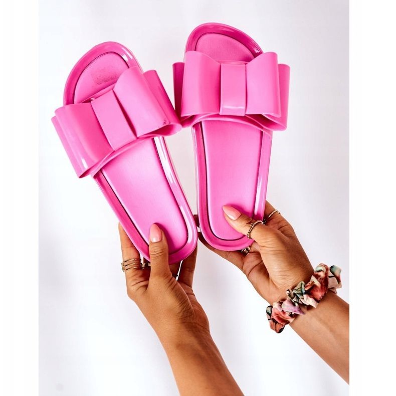 PS1 Ciabatte In Gomma Con Fiocco Aprile Fucsia rosa 2