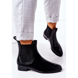 Stivali Jodhpur Nero Lucido Ombrello 2