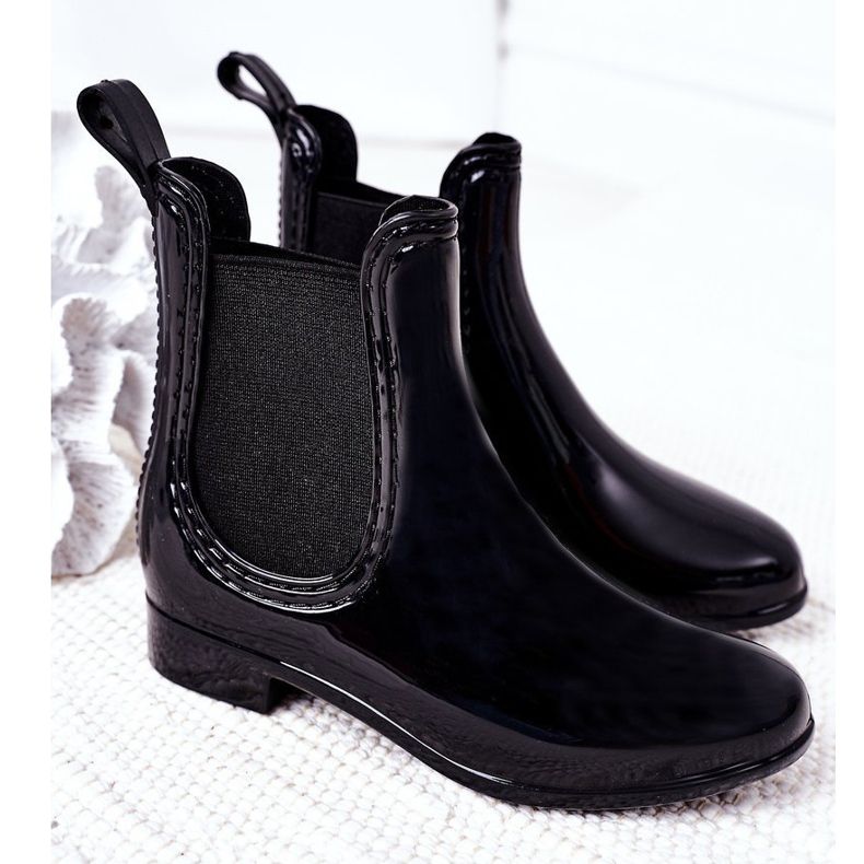 Galosce per bambini Stivali Jodhpur neri Lily nero 2