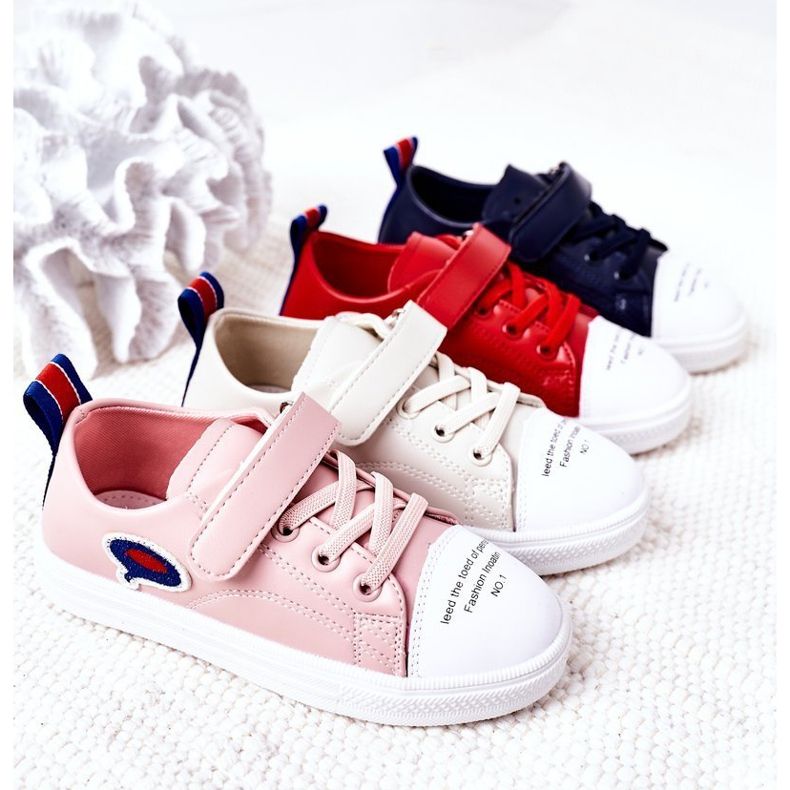 Apawwa Sneakers per bambini in velcro blu navy per bambini 1