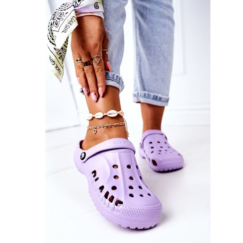 Pantofole da donna in schiuma Eva Crooks Viola 2