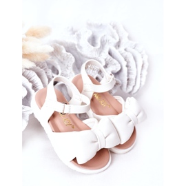 FR1 Sandali per bambini con fiocco bianco Abbie bianca 2