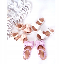FR1 Sandali per bambini con fiocco bianco Abbie bianca 1