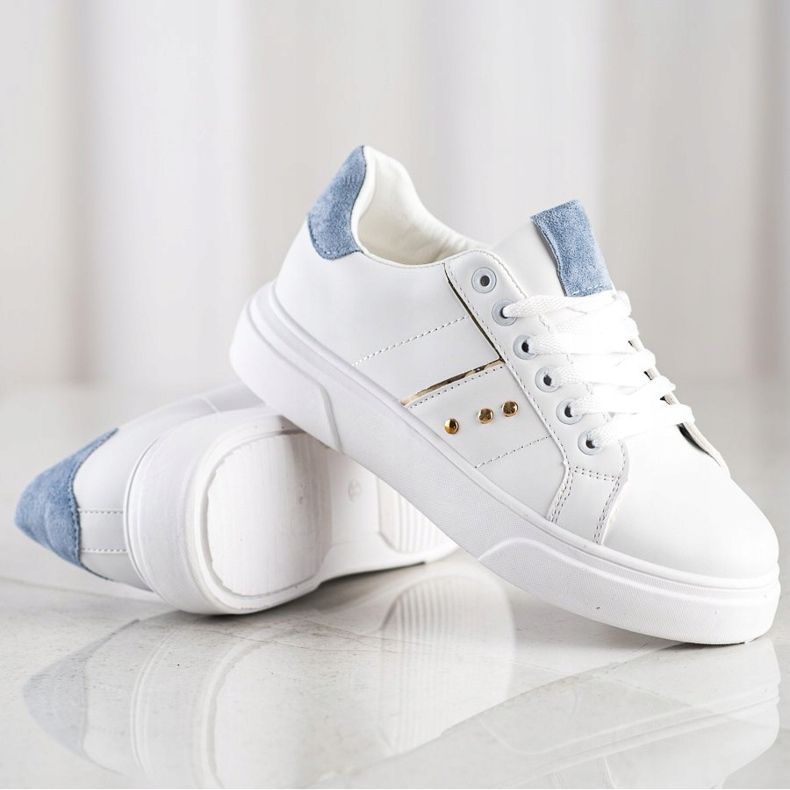 SHELOVET Sneakers in ecopelle bianco 1