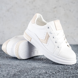SHELOVET Sneakers in ecopelle bianco 1