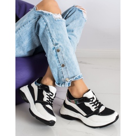 SHELOVET Sneakers BIANCHE E NERE alla moda bianca nero 1
