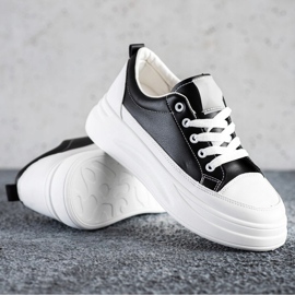 SHELOVET Sneakers alla moda sulla piattaforma nero 1