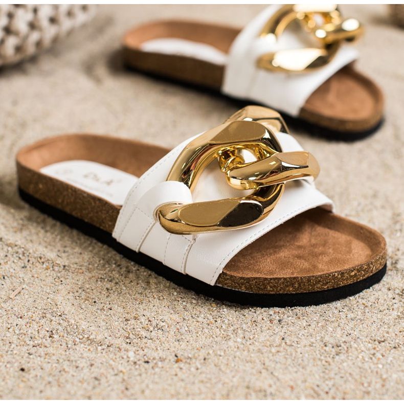 S. BARSKI Pantofole bianche alla moda bianco 1