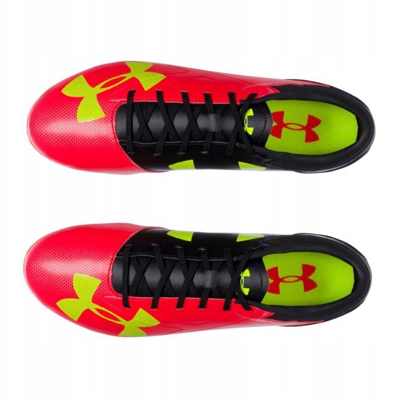Scarpe da calcio Under Armour Spotlight Dl Fg M 1272302-669 multicolor, rosso, nero rosso 2