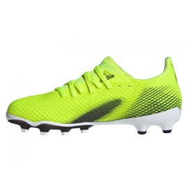 Scarpe da calcio Adidas X Ghosted.3 Mg Jr FW6975 multicolore verde 1